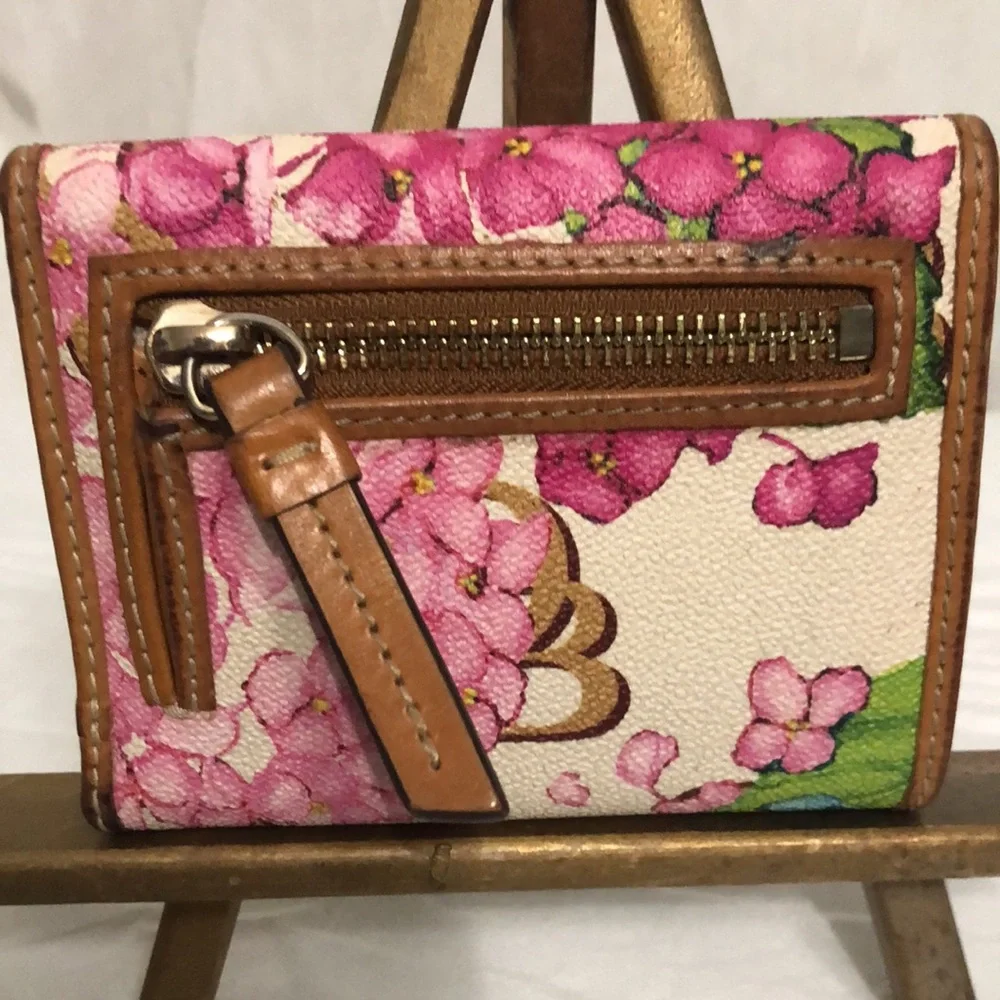 D&B Pink/Blue Floral Print Wallet